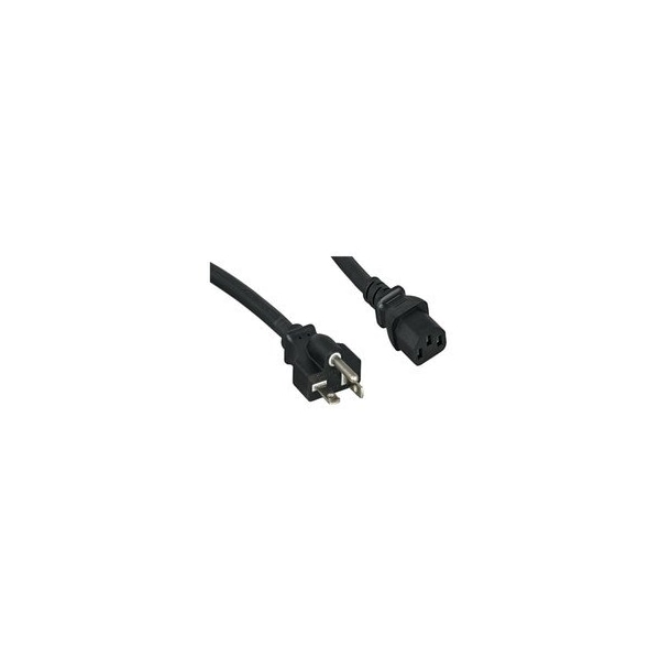Cable Wholesale Black NEMA 5-20P TO IEC-60320-C13, 14/3, UL Listed, SJT, 12 foot 10W2-01312 - main